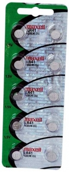 Bateria 15V LR41 Maxell Original (cartela 10 Unid)